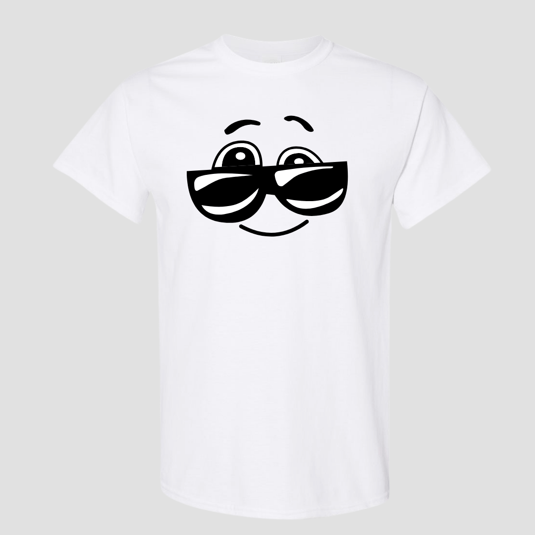Fun Happy Face Sunglasses Graphic Tee for Kids