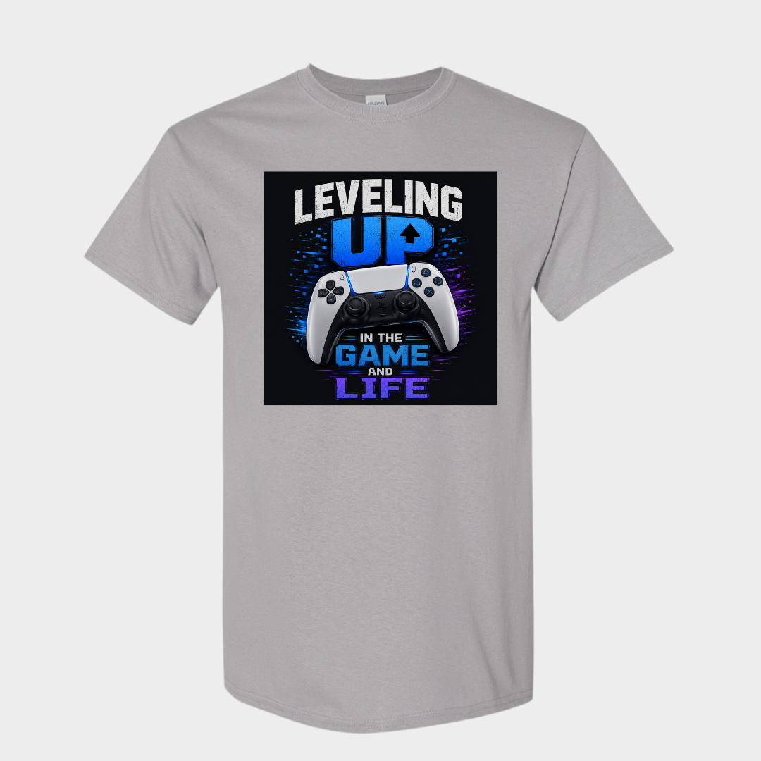 Gamer Life Graphic Tee with Controller Design