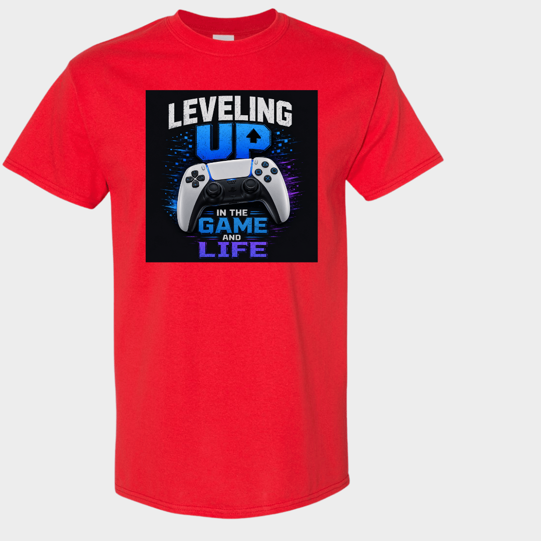 Gamer Life Graphic Tee with Controller Design