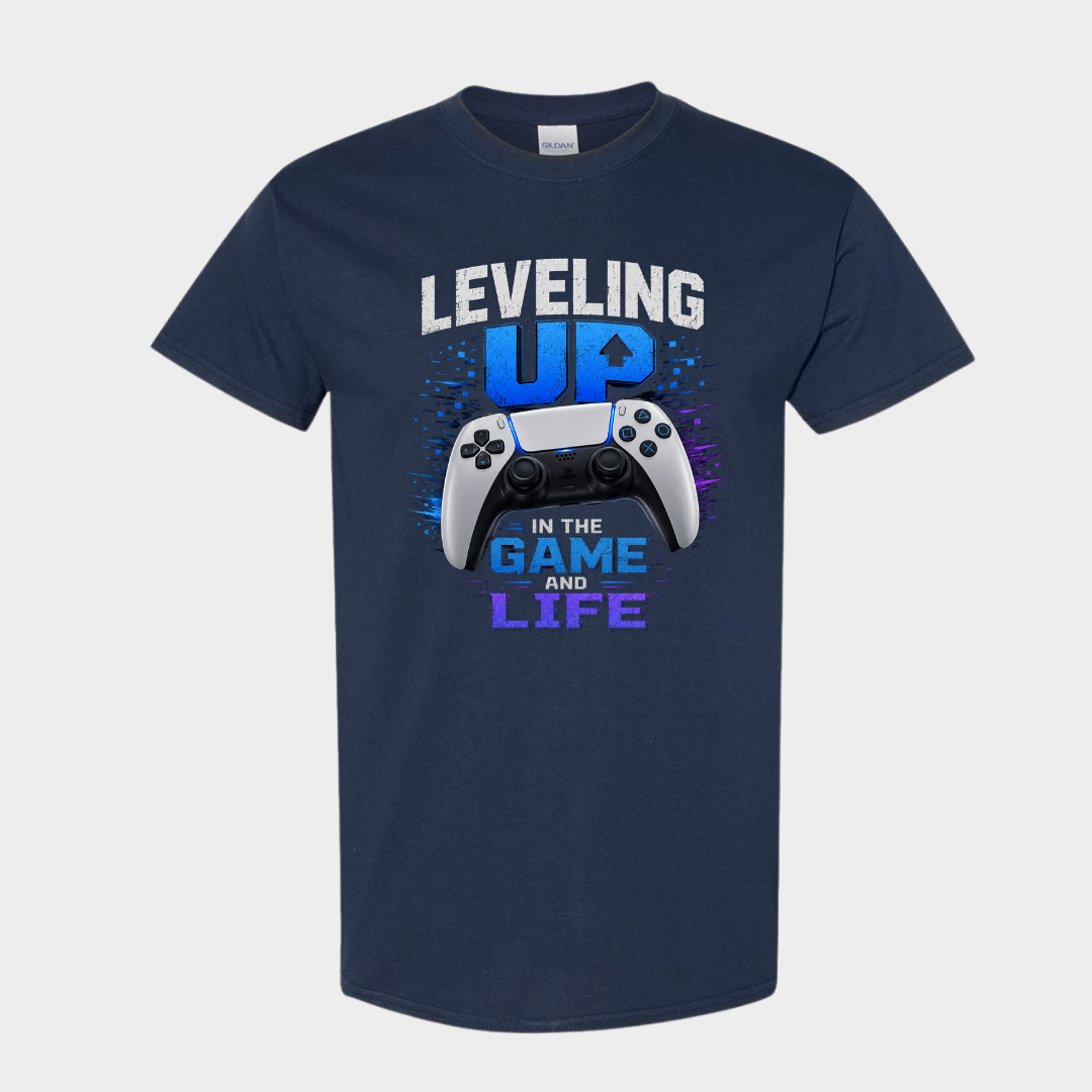 Gamer Life Graphic Tee with Controller Design