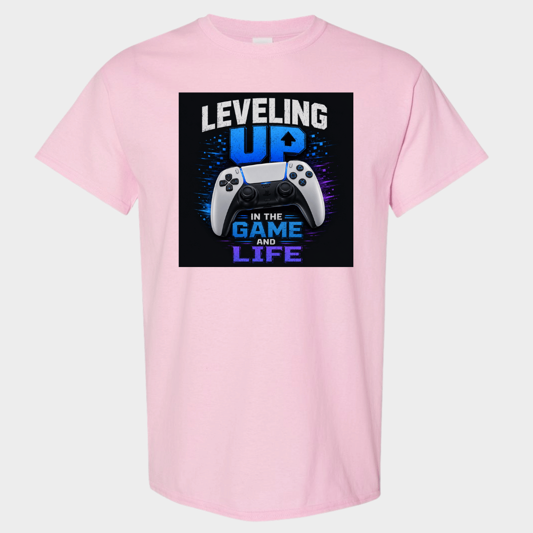 Gamer Life Graphic Tee with Controller Design