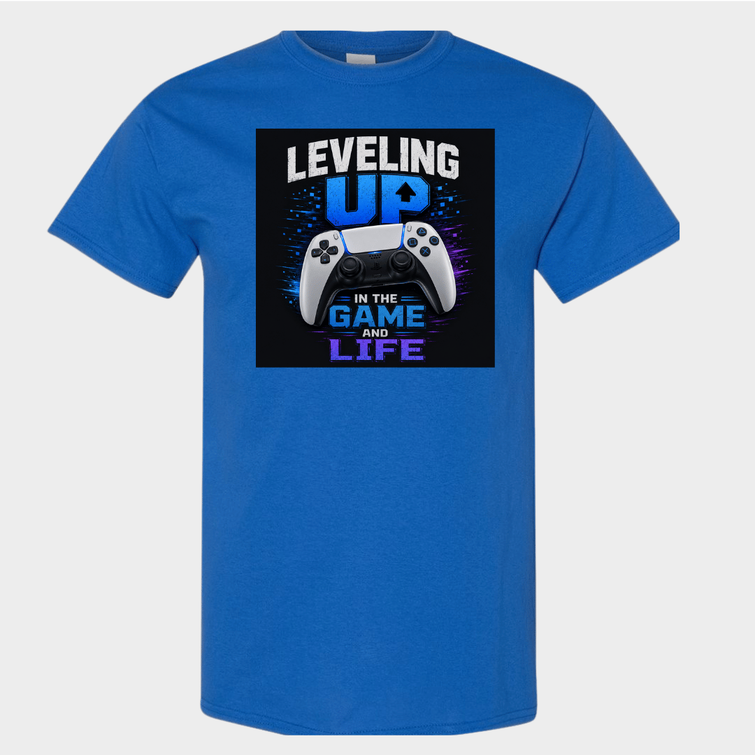 Gamer Life Graphic Tee with Controller Design