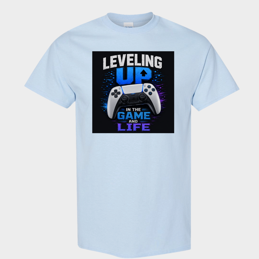Gamer Life Graphic Tee with Controller Design