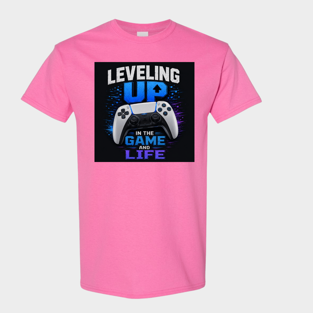 Gamer Life Graphic Tee with Controller Design